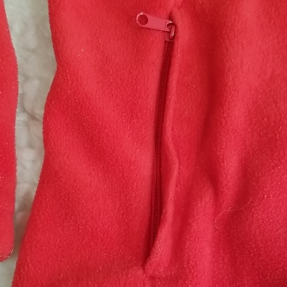 Columbia Red Fleece Sport Zippered Jacket. S - Picture 11 of 14